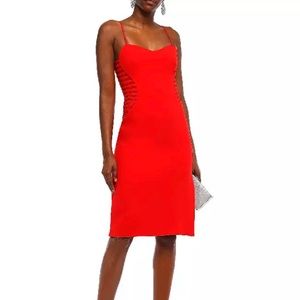 Halston Heritage Evening Collection Knee-length Rose Red Gown